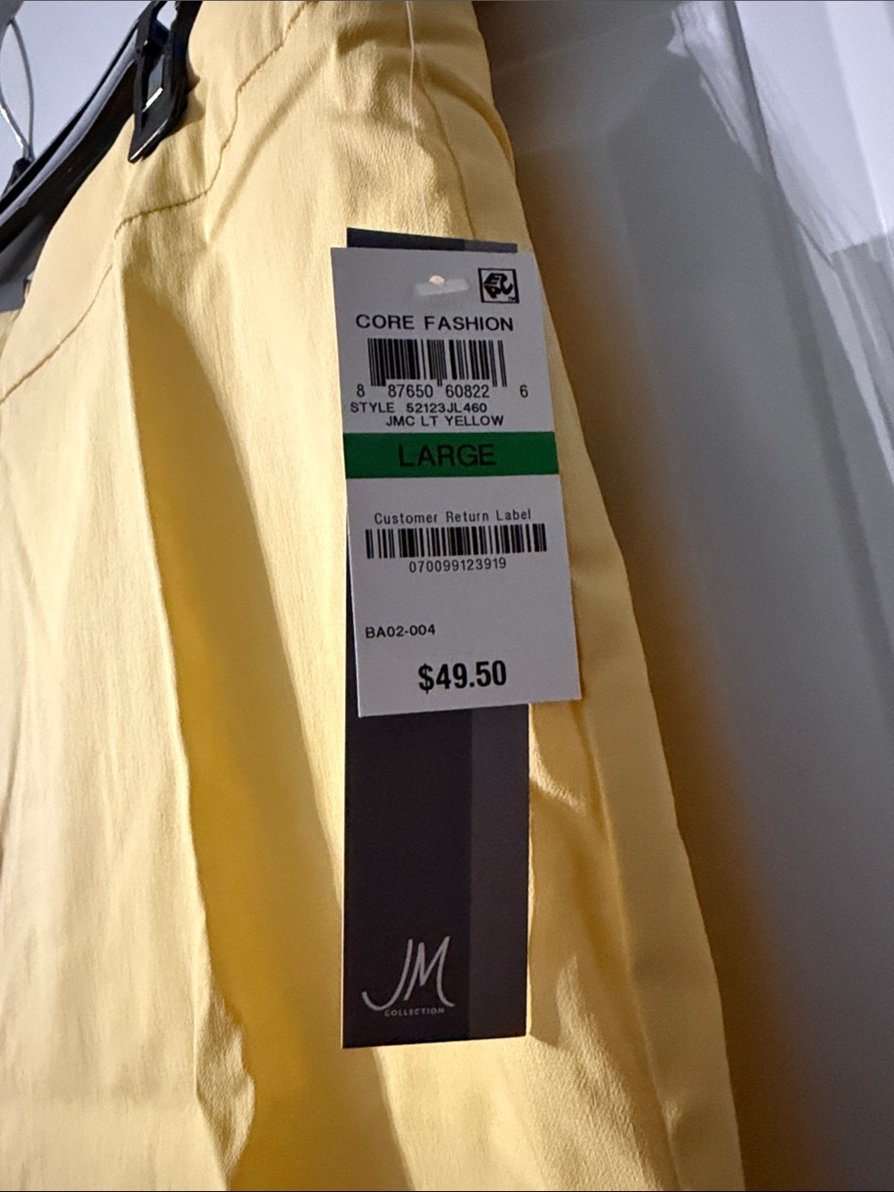 JM Collection Yellow Stretch Capris - Picture 4 of 8